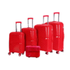 Anti-Shatterproof Silicone Trolley Red Travel Bag